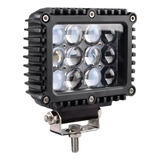 Faro Proyector Auxiliar Led 36w Cuadrado Lupa Alta Potencia