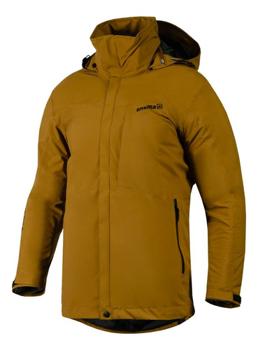 Campera Fusión Desmontable 3en1 Goretex Pluma Hombre Ansilta