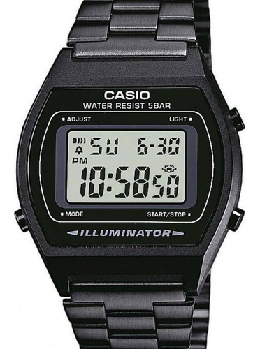 Relógio Casio Vintage Unissex  Digital Preto - B640wb-1adf 