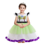 Vestido Buzz Lightyear De Toy Story Cosplay Niñas Halloween