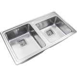 Pileta Bacha Para Cocina Johnson Q085a Acero Inoxidable Cta