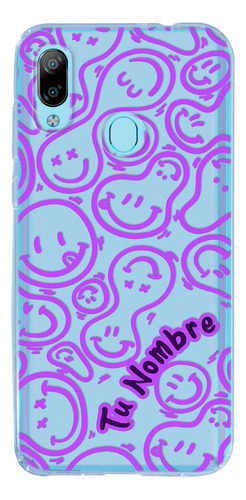 Funda Para Zte Para Mujer Happy Faces Con Tu Nombre