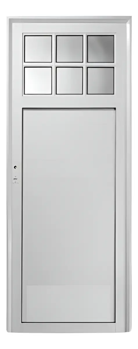 PUERTA DE ALUMINIO 70X200 CON VIDRIO DERECHA