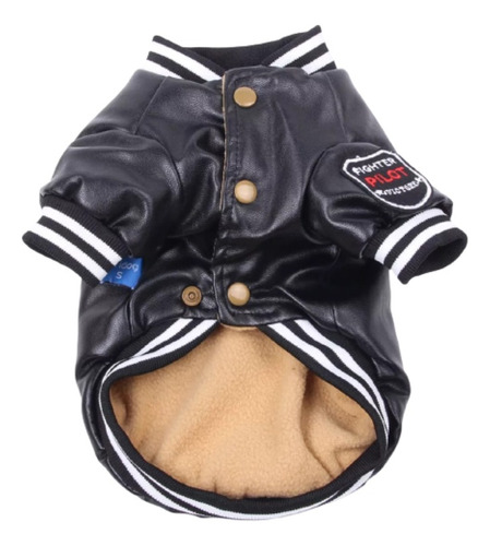 Chaqueta De Cuero Pu Para Perritos Talla L