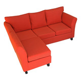 Sofa Sillon Trento 3 Cuerpos + Puff 