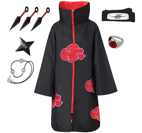 Akatsuki Naruto Bata, Accesorios, Capa De Cosplay