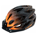 Capacete Tsw Raptor 3 Com Led Preto E Laranja