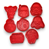 Cortadores Galletas Star Wars 8 Pzs Molde Repostería