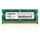 Memoria Ram Color Verde 8gb Royemai Pc3l 12800s Para Laptop