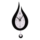 Reloj De Pared Espacio De Oficina Estudio Decoración Negro