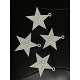 Adornos Personalizados - Estrellas X 10 Unid - Navidad - 3d