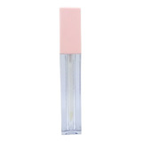 Tubo Batom Gloss Brilho Labial Vazio 4,5ml Tampa Rosa 25und