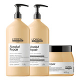 Kit Loreal Absolut Repair Gold Sh 1.5l E Cond 1.5l Masc 500g