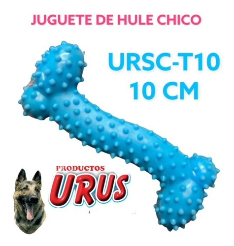 Huesito Mini Para Perro De Hule 10.5 Cm  Urus 12001