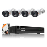 Tigersecu Sistema De Camara De Seguridad 4k 8ch Poe Nvr Con