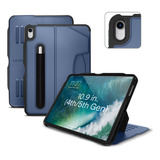 Funda Para iPad Air Gen 4 Y 5 10.9  Magnetico Azul Pizarra