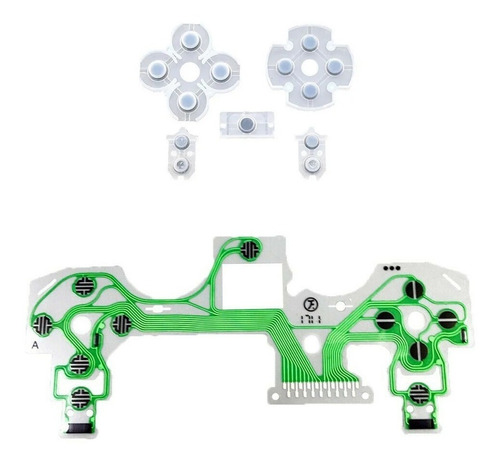 Flex Membrana + Set Gomas Control V4 Compatible Con Ps4