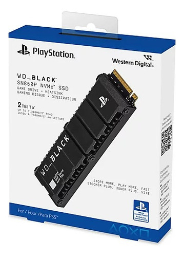 Ssd M.2 Nvme 2tb Playstation 5 Sn850p M.2 2280 Pcie Gen4 X4 Velocidade Leitura Até 7300mb/s