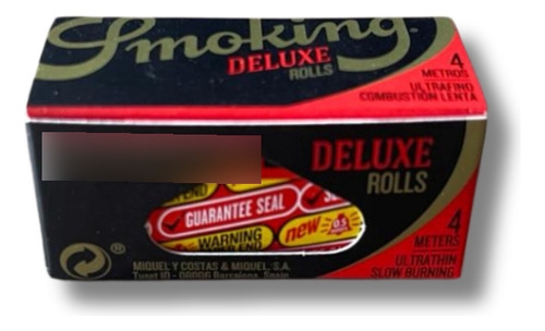 Seda Smoking Deluxe Rolls Em Rolo 04 Metros Original