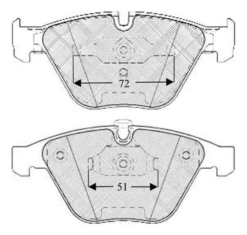 Pastillas Freno Para Bmw Serie 7 730- 735- 740- 745- 750- 76 Foto 2