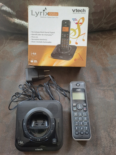 Telefone Digital Sem Fio Vtech Lyrix 550 Defeito Peças Usado