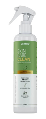 Vetnil Skin Care Clean Spray 250ml Higiene E Cuidado Da Pele