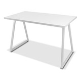 Mesa Cozinha Industrial Alpha Tampo De 100x60 Branco/branco 