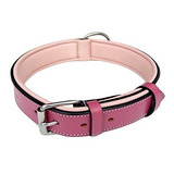 Perro Soft Touch Collares Mediana De Cuero Collar Acolchado,