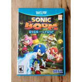 Sonic Boom Rise Of Lyric (mídia Física) - Nintendo Wii U