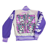 Chaquetas Béisbol D Kuromi Onegai My Melody Chamarra Juvenil