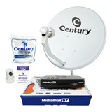 Kit Century Completo Midiabox B7  Lnb Cabo Banda Ku 60cm 5g