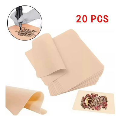 Piel Sintetica para Tatuar 20 Piezas - Piel de Silicona para Practica - 14.5x19cm - Doble Cara - Piel Falsa Ideal para Microblading, Cejas y Principiantes - Suministros para Tatuajes | MercadoLibre