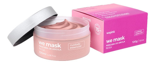 Máscara De Argila Rosa 100g Wepink - We Mask