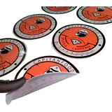 100 Stickers Adhesivos Troquelados 7cm Brillante