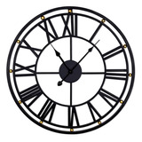 Reloj De Pared Silencioso Wangiro Moderno Y Decorativo Negr