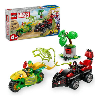 LEGO® Marvel Spidey y sus Sorprendentes Amigos Spin y Electro: Duelo de Vehículos Dinosaurio 11198; juguete para niños a partir de 4 años; incluye 2 minifiguras y 2 dinovehículos | Envío gratis