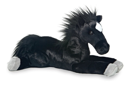 Peluche Aurora Flopsie Caballo De Blackjack Negro 30cm