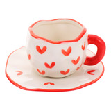 Tazas De Café Expreso Red Heart Cup