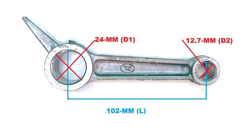 Biela Para Compresor 24x102x12.7 Goni Mikels Truper Craftsma