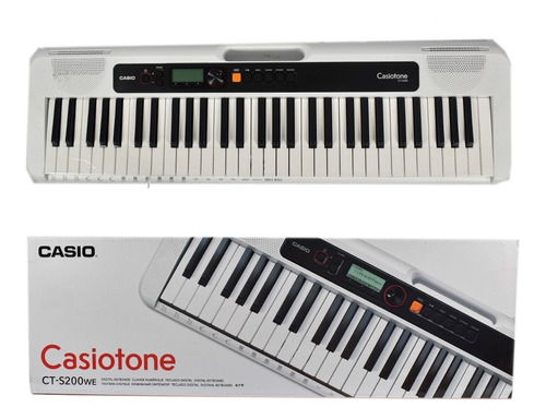 Teclado Casio Ct-s200 We + Adaptador Ad-e95100lu 5 Octavas