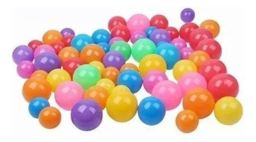 Set 50 Pelotas Plásticas De Piscina Colores Niños