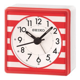 Reloj Despertador Seiko Qhe141r Rojo Gtia 1 Año Ag Oficial
