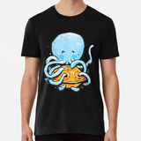 Remera Kawaii Octopus Tocando Hang Drum Handpan Tako Regalo 