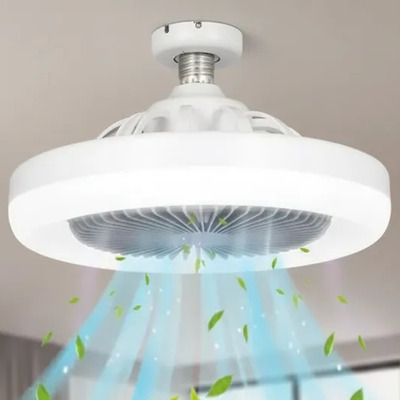 Ventilador De Techo Y Lámpara Led Control Remoto Silencioso Cantidad de aspas 3 Estructura Blanco Aspas Blanco Diámetro 25 cm Frecuencia 60 Hz Material de las aspas Plástico | Meses sin interés