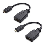 Adaptador Micro Hdmi A Hdmi Cable Matters 4k Hdr 2-pack