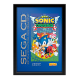 Quadro Sonic Origins Sega Cd Mega Drive Tectoy Br A3 33x45cm