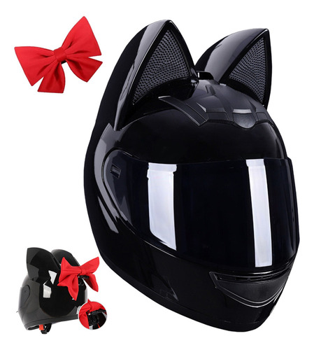 Dot Certificació Casco De Moto Con Orejas De Gato Para Mujer