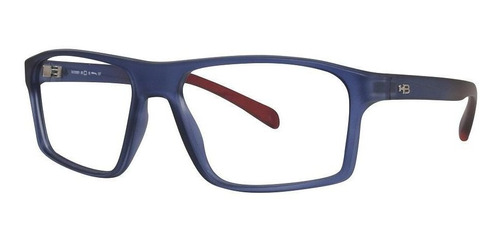 Armação Oculos Grau Hb Polytech 0001 Matte Fade Invert Blue