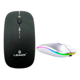 Mouse Sem Fio Wireless Recarregável 2 Em 1 Wifi E Bluetooth