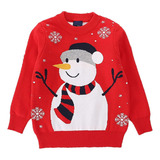 Suéter Manga Larga Unisex Feo De Navidad For Niños Cuell [u]